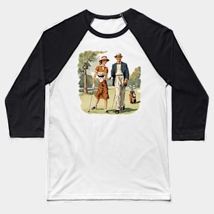 Vintage Golfers Baseball T-Shirt